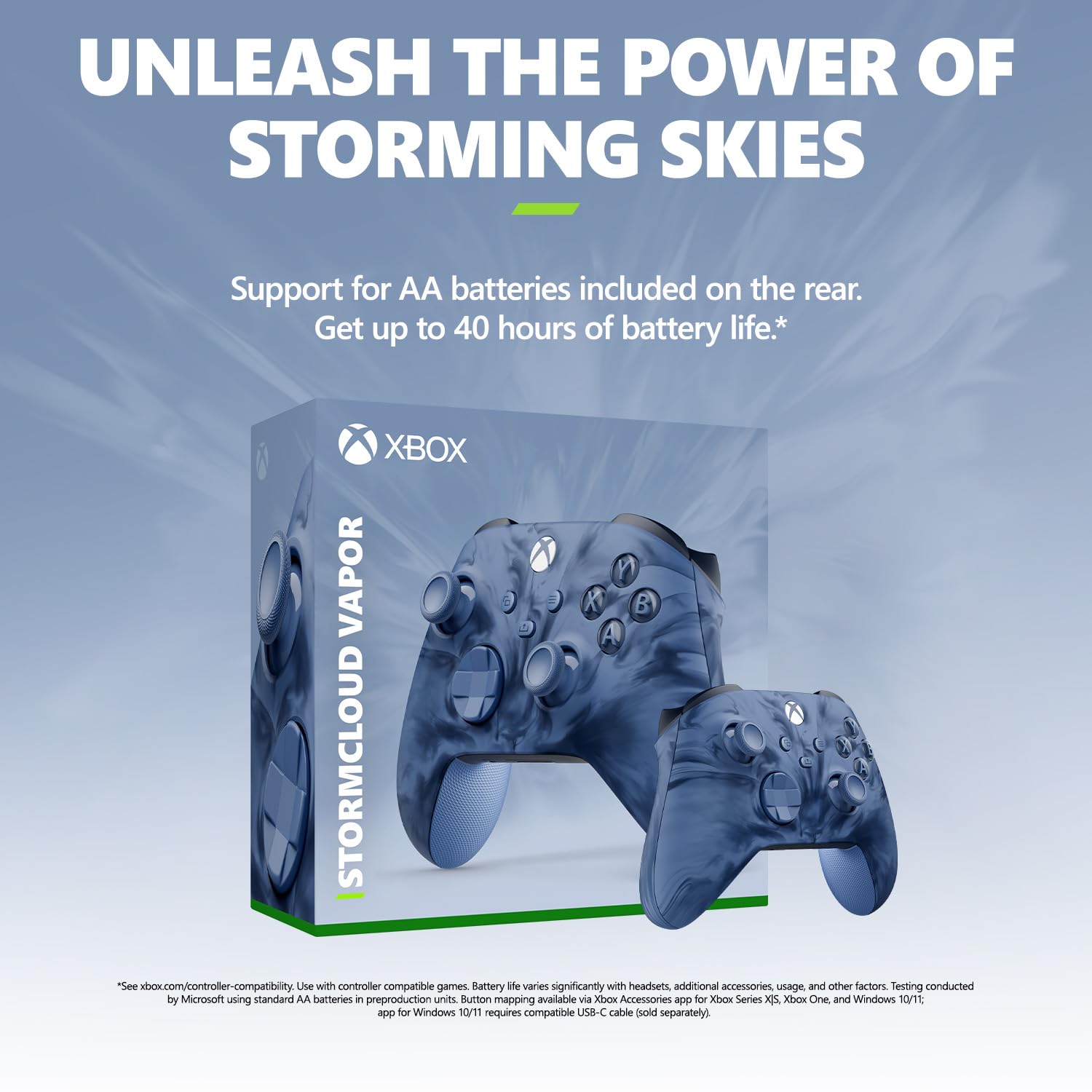 Microsoft Wireless Controller for Xbox Series X/S- Stormcloud Vapor Special Edition