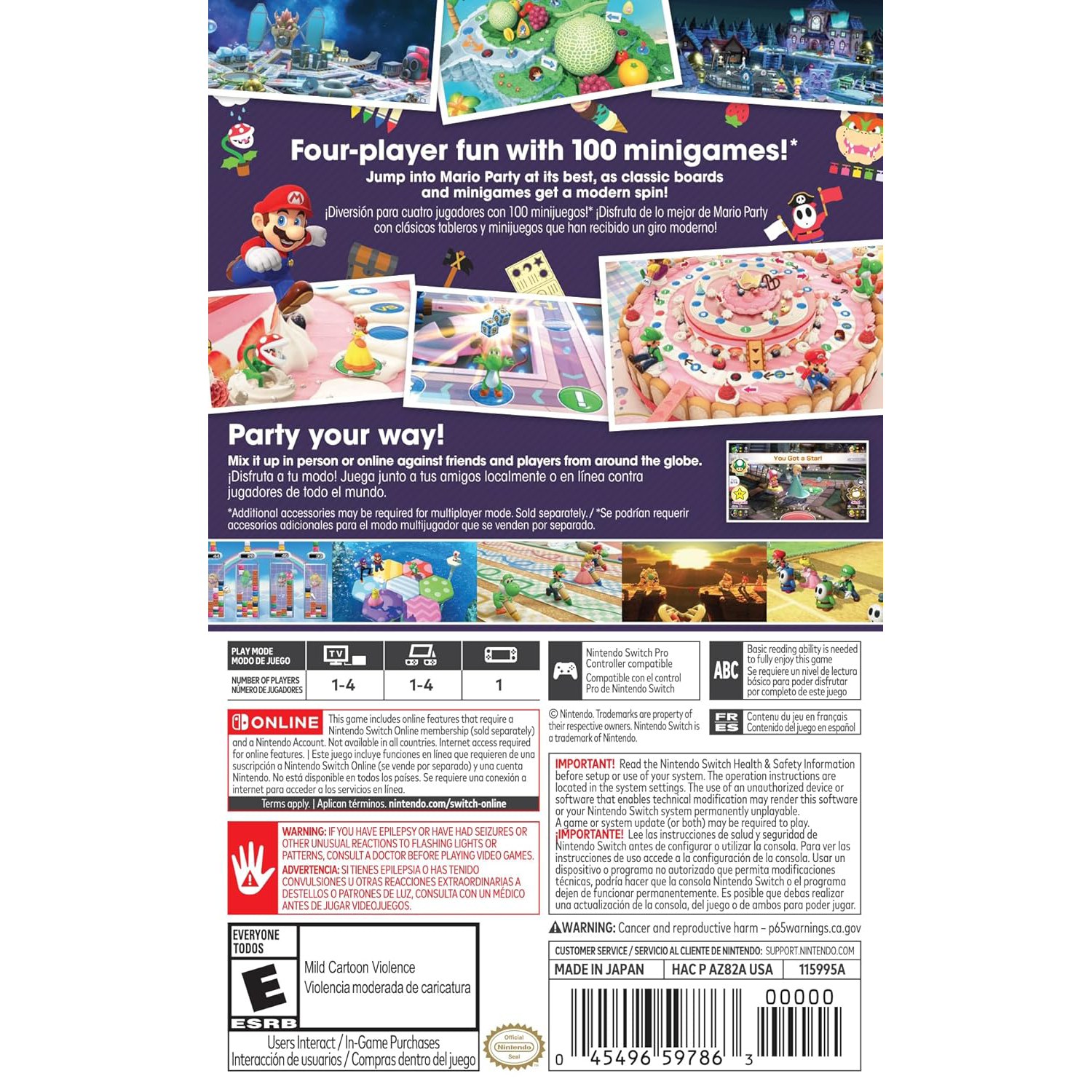 Nintendo Switch Game -  Mario Party Superstars