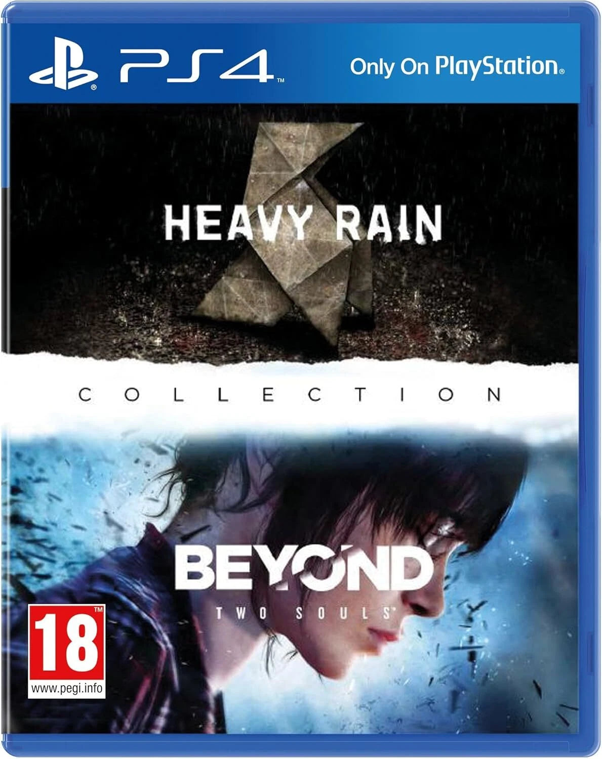 PS4 Game CD Heavy Rain & Beyond: Two Souls Collection (2 Disc) (used)
